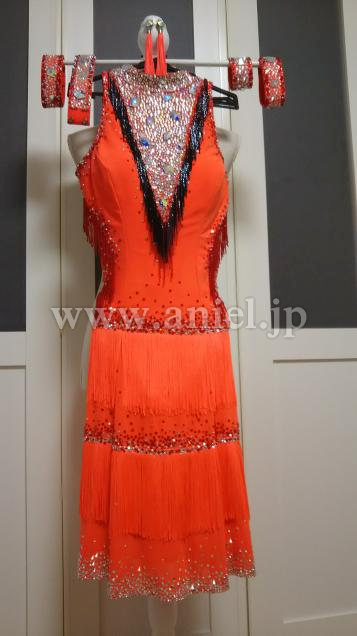 L3465・オレンジ&黒