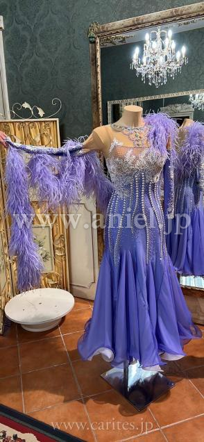 B380・【Silvia Design】ラベンダーファー