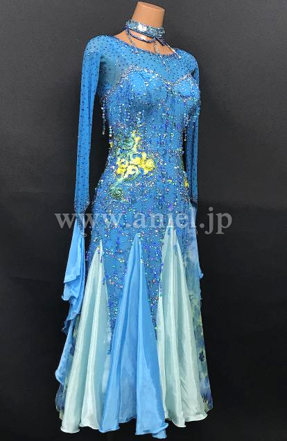 M7518・【タカダンス】水色&黄※試着不可