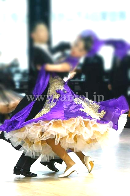 M4115・紫&ゴールド・※試着不可