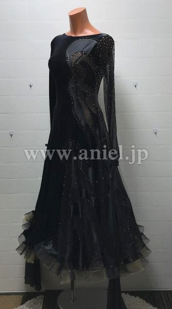 M8455・黒ベロア