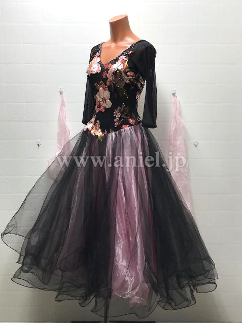 M8449・【チャコット】黒&ピンク