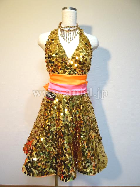 L2945・【半額セール】ゴールドスパンコール※試着不可