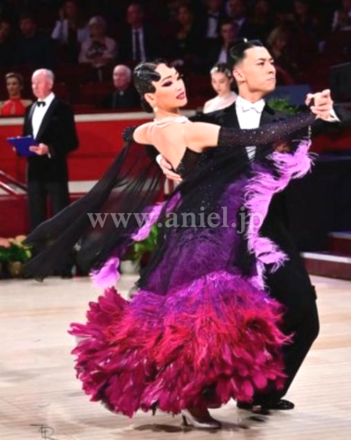 M9026・【Chrisanne Clover】黒&紫&ラベンダー