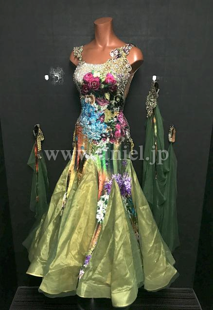 B397・【Eda Hsu】緑&花柄