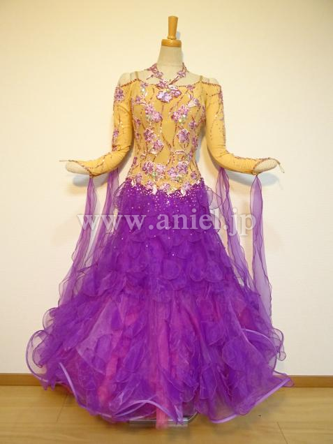 M4863・紫&ベージュ※試着不可