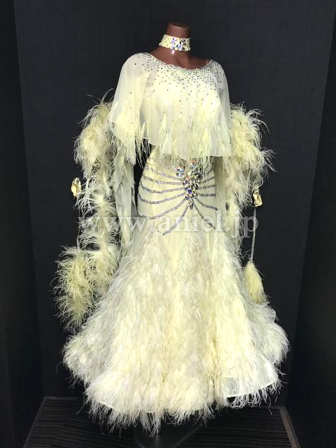 M9055・【RS】クリームイエロー羽根