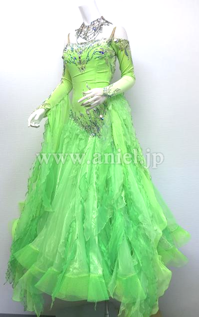 M6415・黄緑【タカダンス】※試着不可