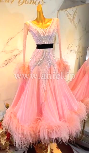 M7520・シュガーピンク&ブラックベルベット