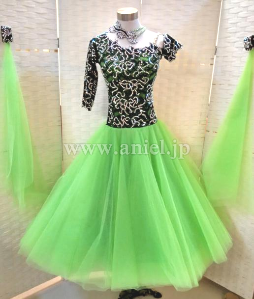 M3425・シトラスグリーン&黒※試着不可