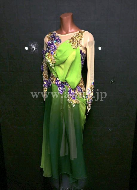 A245・緑グラデーション&ゴールド