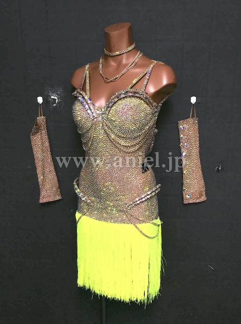 A248・【Anastasia design】ベージュ&黄