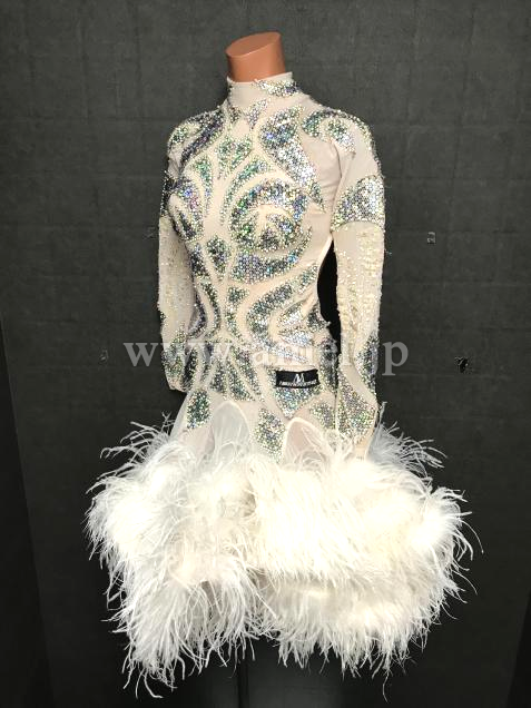 L6493・【Abraham Martinez】白&シルバーファー