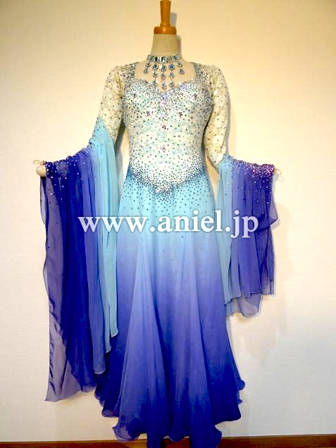 M4871・水色&紫グラデーション※試着不可