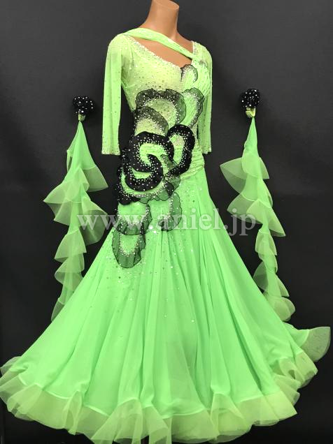 M7556・【タカダンス】 黄緑&黒