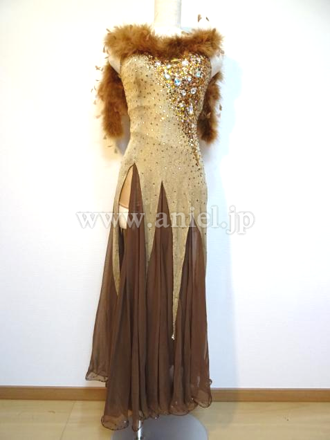 M4129・ゴールド&ブラウン※試着不可