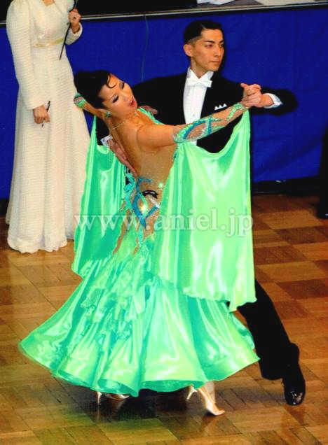 M5672・【タカダンス】緑&ベージュ※試着不可