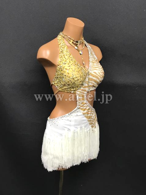 L6525・白&ゴールドゼブラ ※試着不可