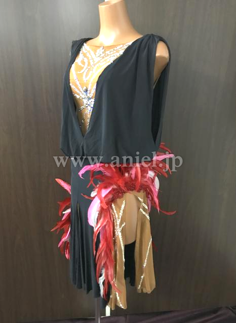 L5537・【ヤナギダ】黒&赤羽根