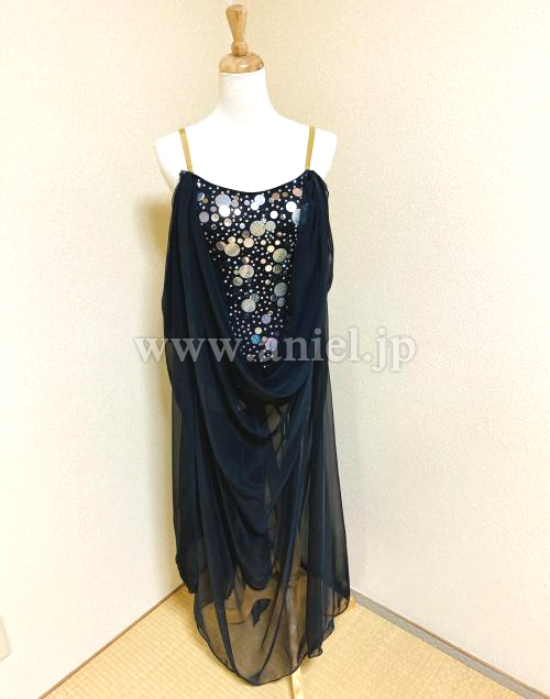L5534・黒ルンバドレス※試着不可