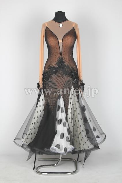 M3040・【EM】ベージュ&黒ドット【Intense Black】