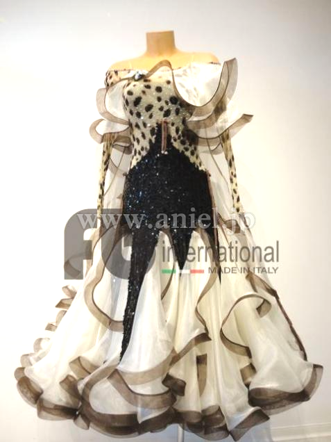 PM2853・【FB】クリーム&豹柄