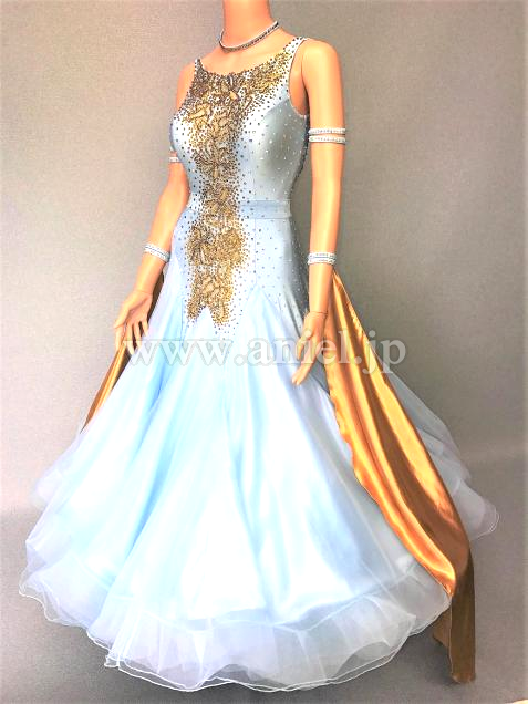 M5708・アイスブルー&ゴールド