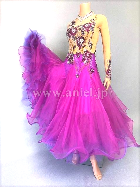 M5709・紫&ベージュ