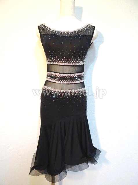 メルマガ80号目玉ドレス(ラテン)・黒