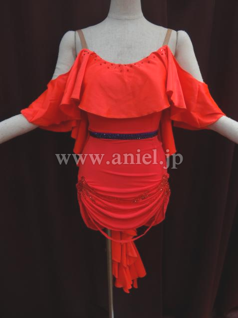 L2583・朱赤&紫ベルト