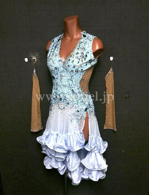 A282・【gentil】水色&白