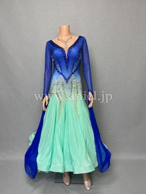 BM9368・青&ミントグリーン