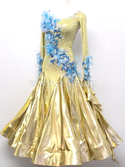 M6444・【gentil】ゴールド&青