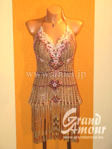 PL1536・ベージュ&パール