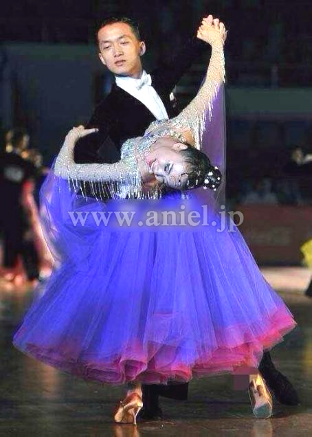 M2861・紫&ベージュ※試着不可