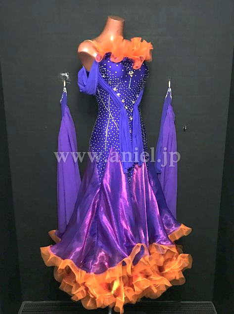 M9092・紫&オレンジ※試着不可