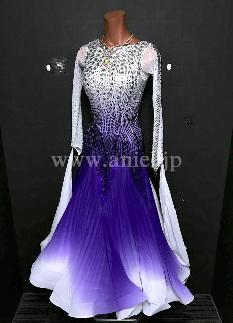 B436・ホワイト&パープルグラデーション