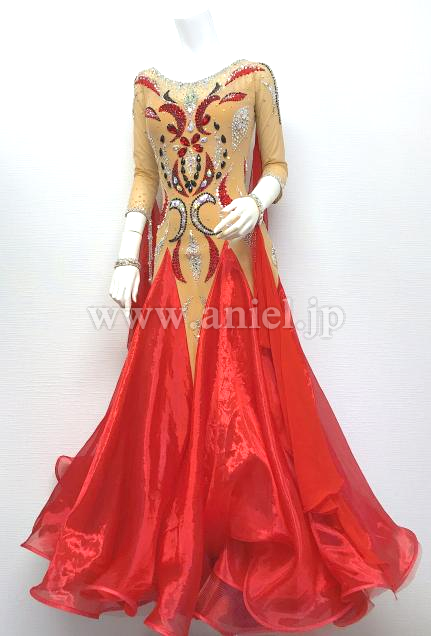 M6453・ 赤&スキンカラー※試着不可