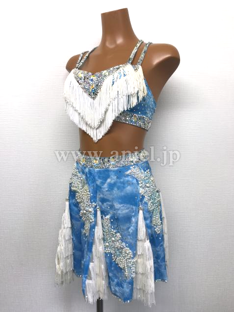 L5220・水色&白フリンジ ※試着不可