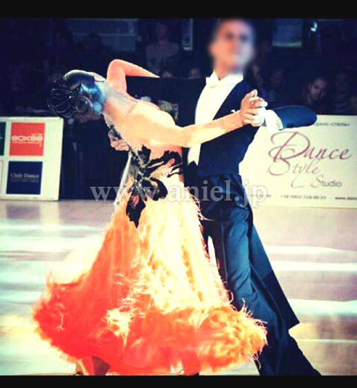 M4019・【半額セール】オレンジ&黒※試着不可