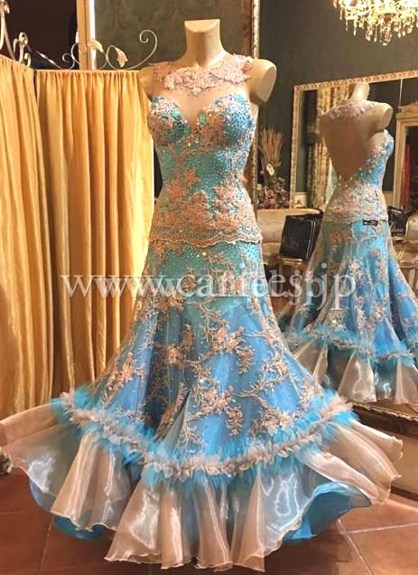 M5700・【Silvia design】ターコイズブルー&金