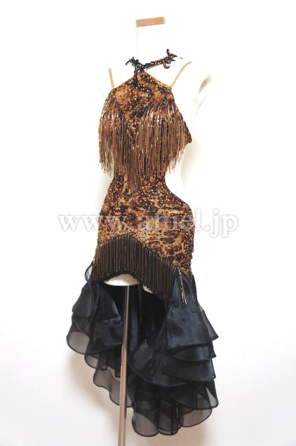 メルマガ44号目玉ドレス(ラテン)・黒&豹柄