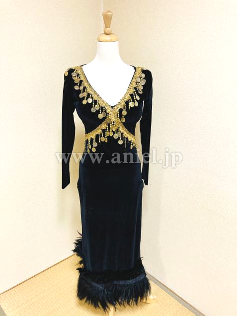 L5549・黒羽根&ゴールド※試着不可