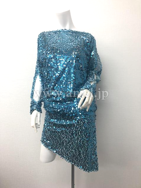 L3921・青スパンコール※試着不可