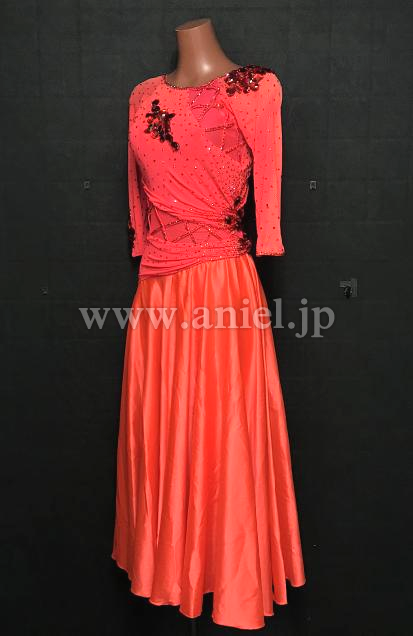 L6925・【タカダンス】オレンジパソドレス※試着不可