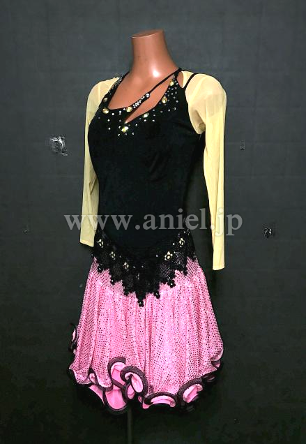 L7384・【SALE】黒&ピンク※試着不可