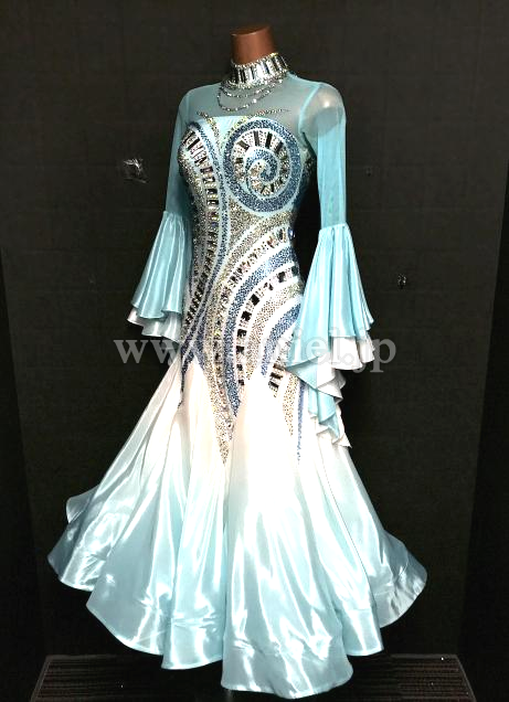 M9119・【gentil】水色&白