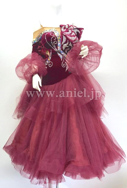 M2975・【THE ONE】ワインレッド