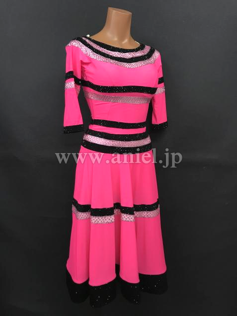 L6548・ピンク&黒※試着不可