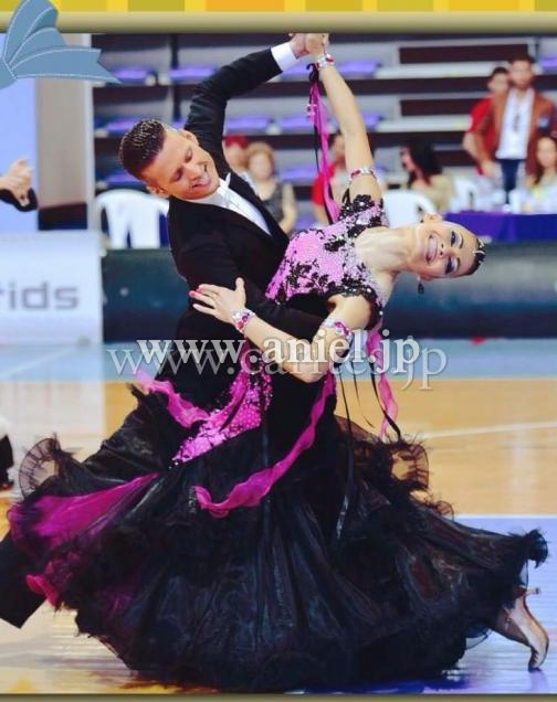 M5230・【Silvia design】黒&ピンク